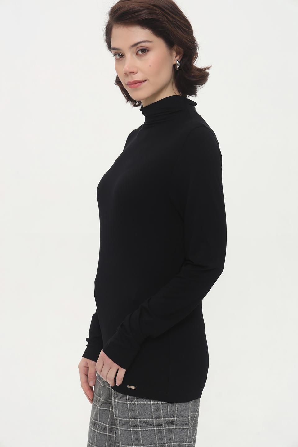 Пуловер Cinque с горлом черный