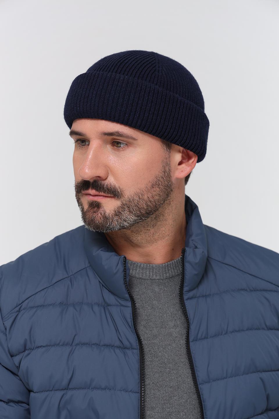 Шапка Marhatter мужская тёмно-синяя