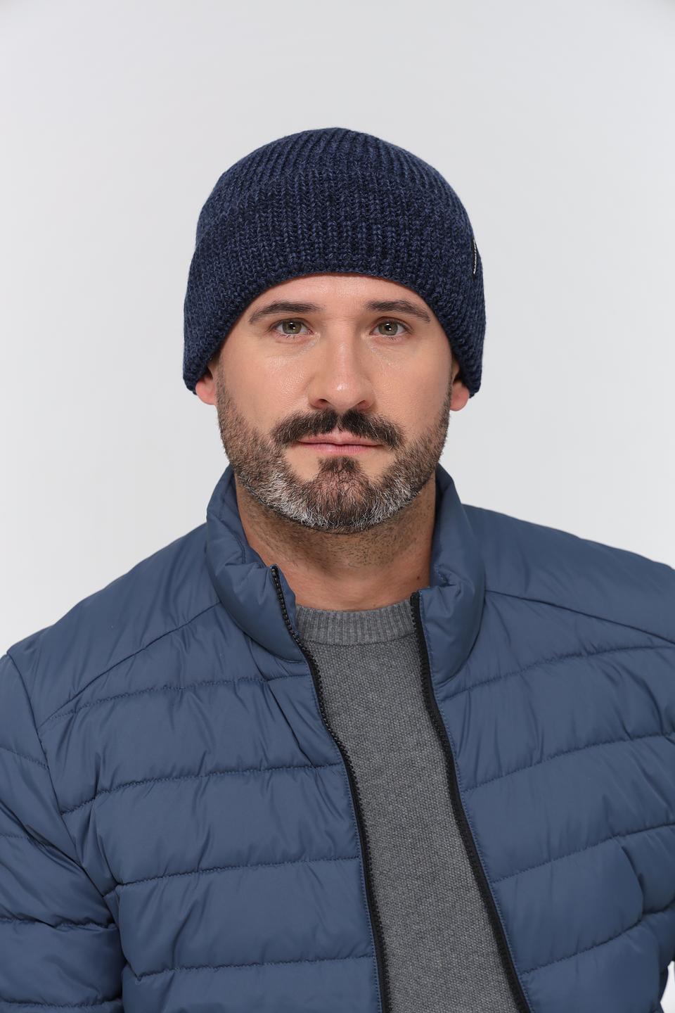 Шапка Marhatter вязаная синяя