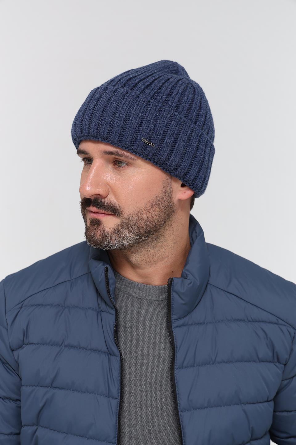 Шапка Marhatter мужская синяя