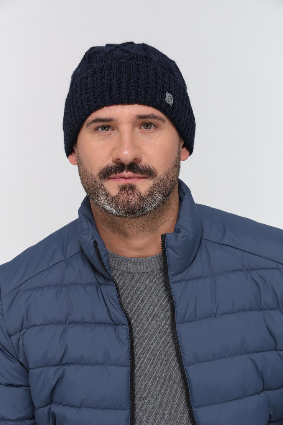 Шапка Marhatter мужская тёмно-синяя