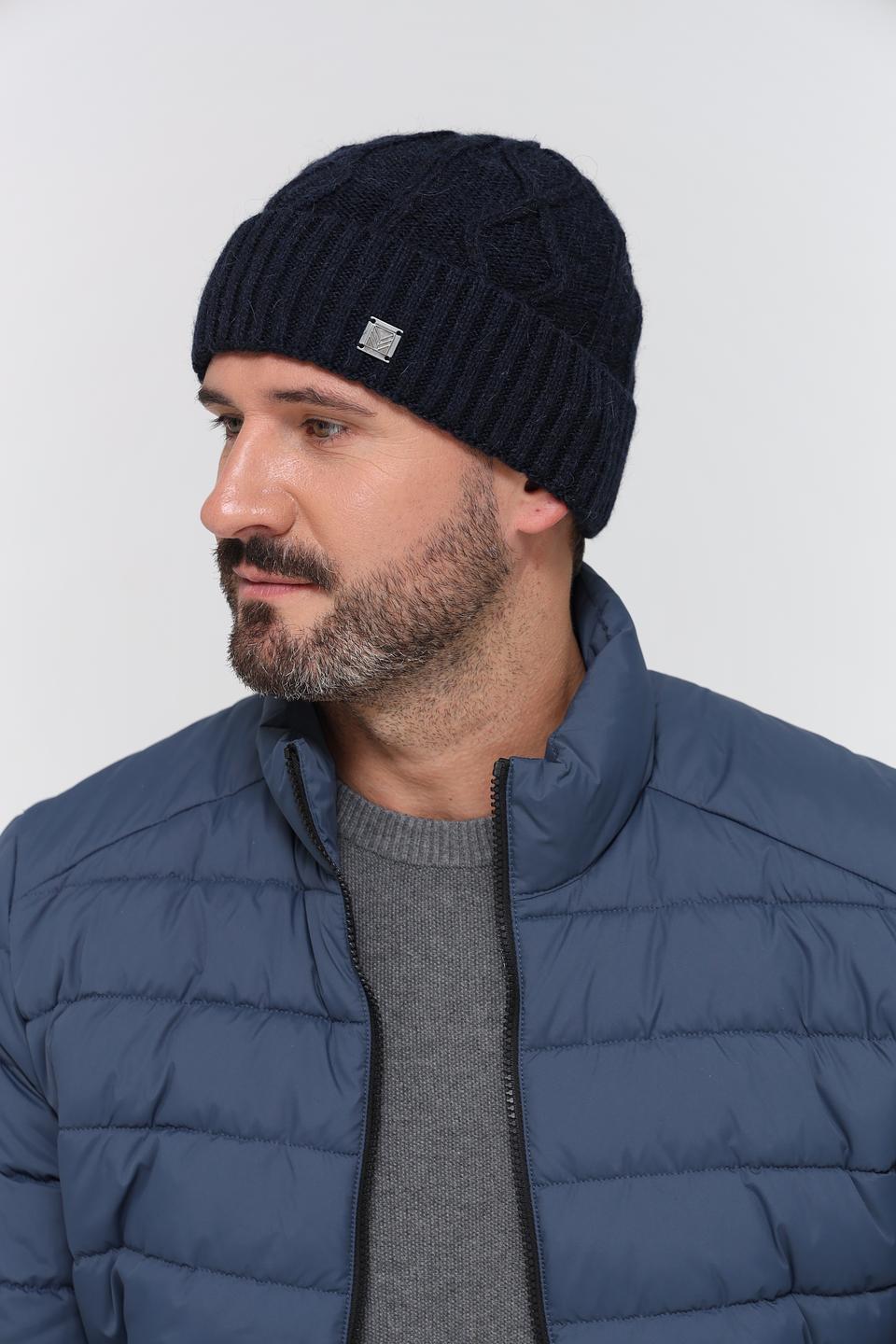 Шапка Marhatter мужская тёмно-синяя