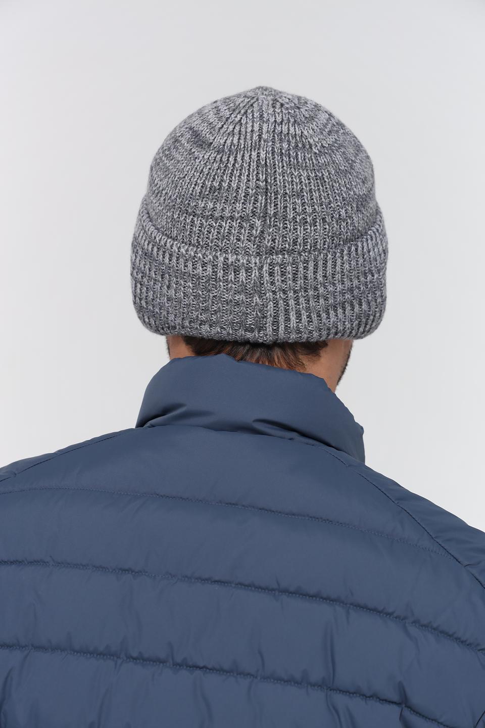 Шапка Marhatter мужская серая меланж