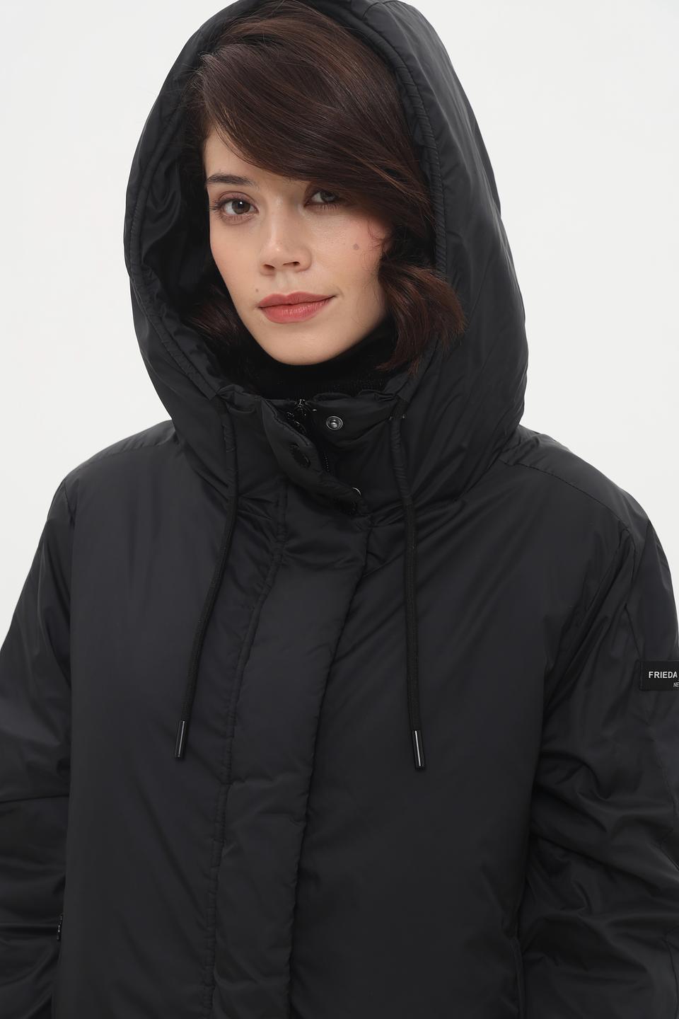 Пальто Frieda and Freddies чёрное стеганое