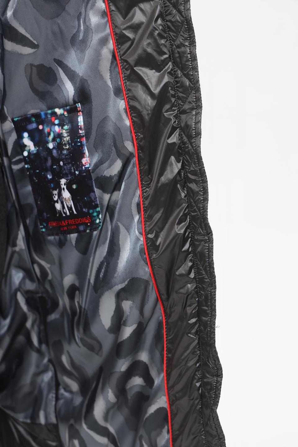 Пальто Frieda and Freddies чёрное стеганое