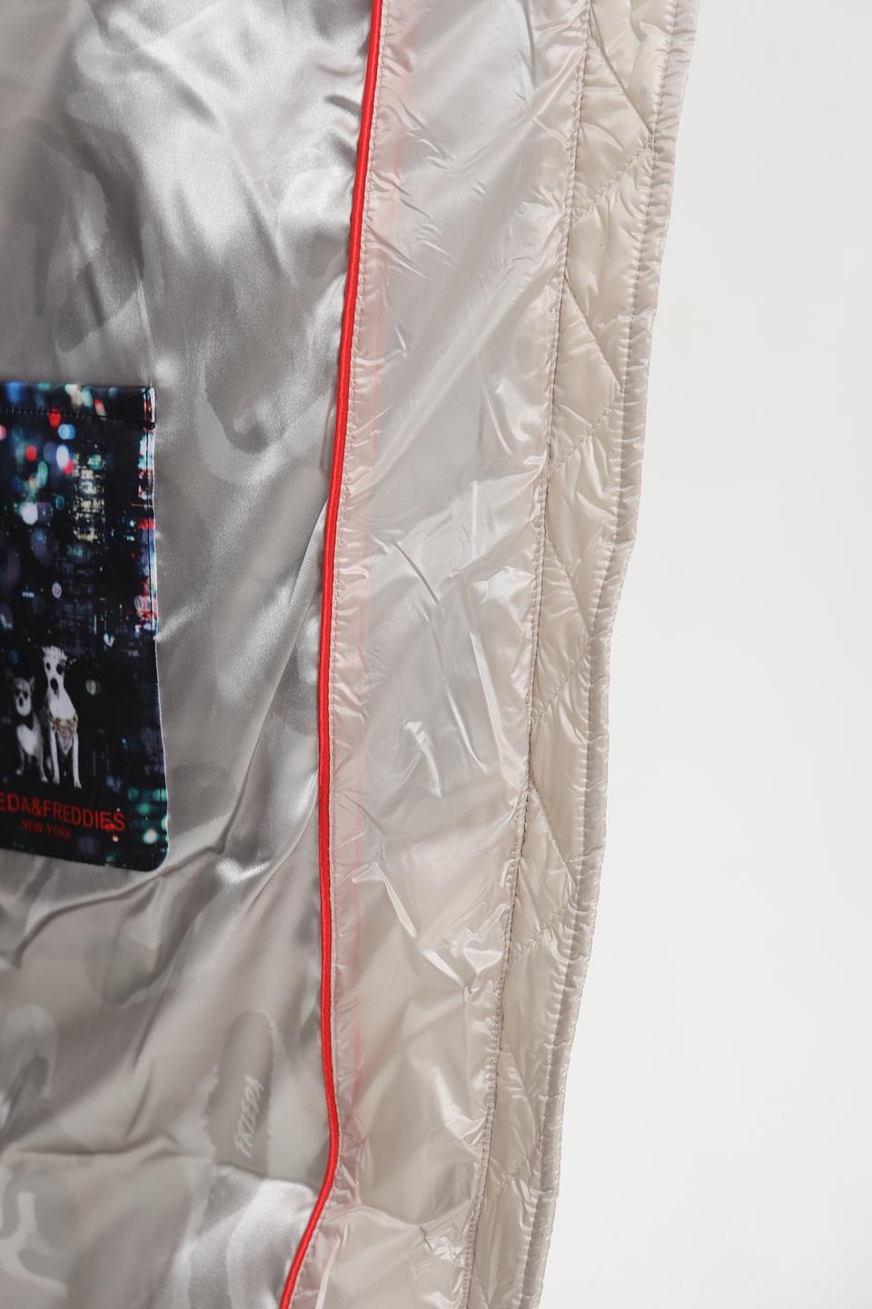 Пальто Frieda and Freddies стеганое бежевое