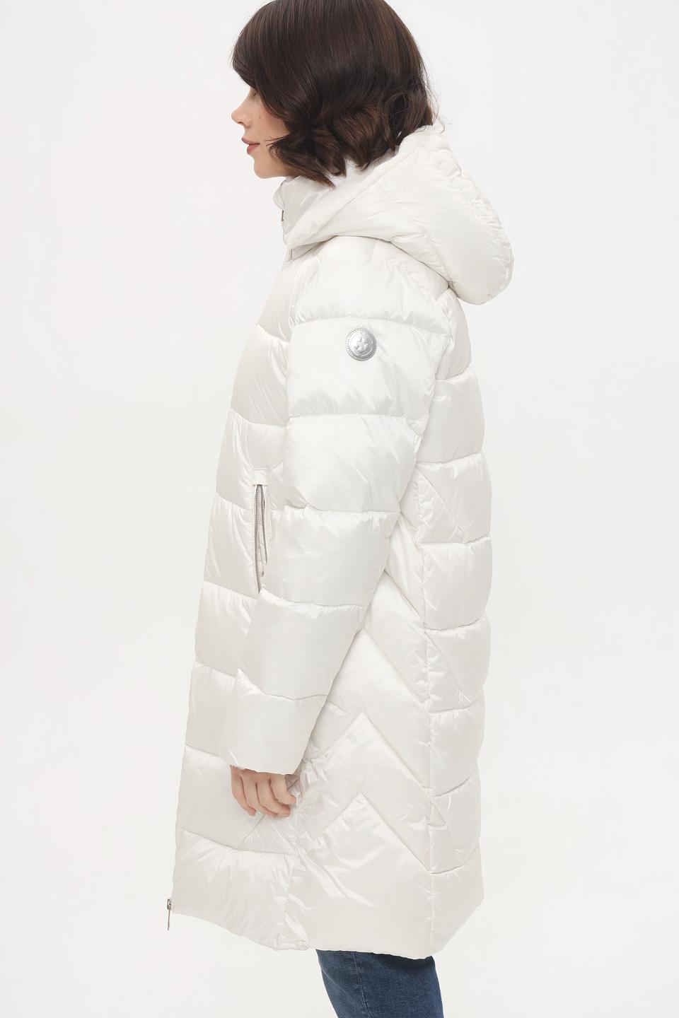 Пальто Milestone стеганое бежевое