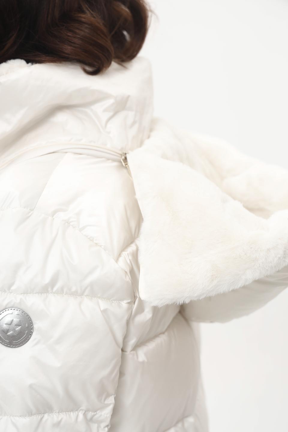 Пальто Milestone стеганое бежевое