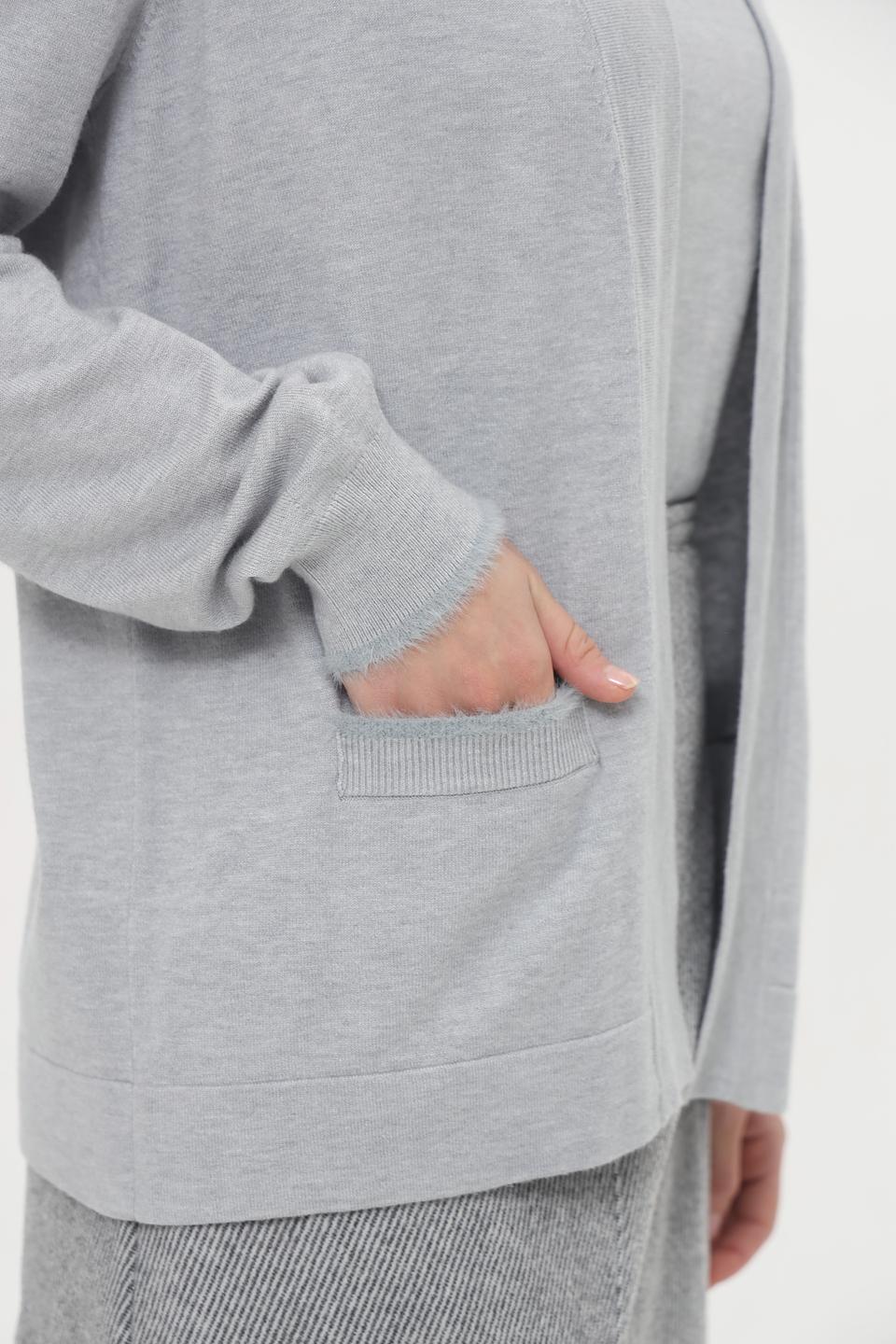 Жакет Olsen серый кардиган