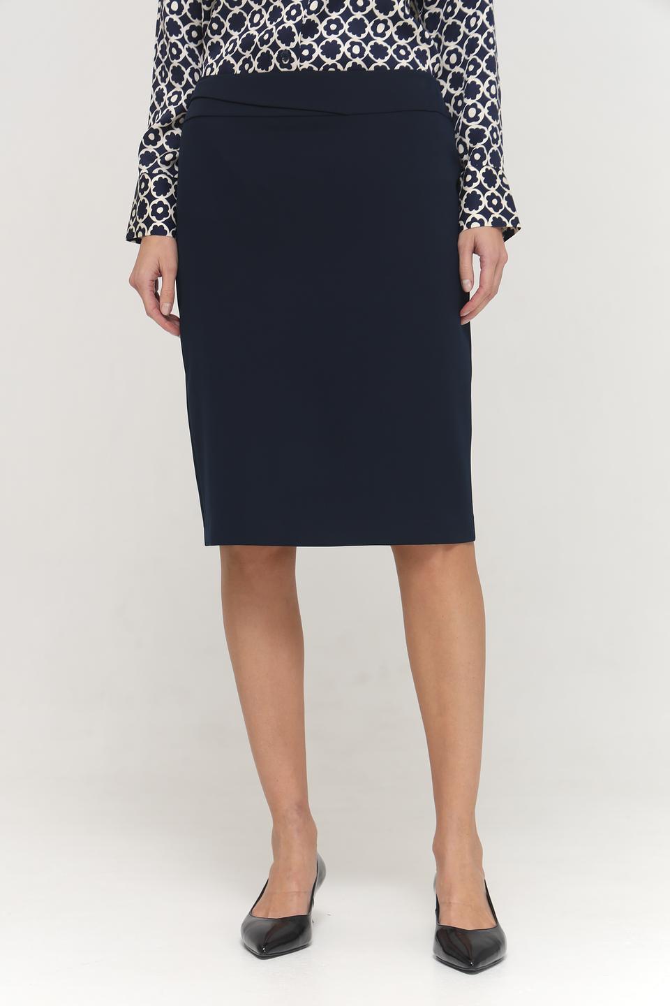 Юбка Frank Walder классическая темно-синяя