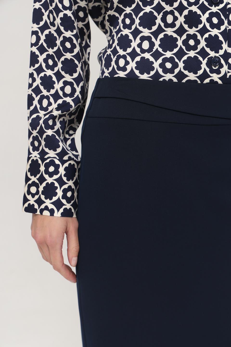 Юбка Frank Walder классическая темно-синяя