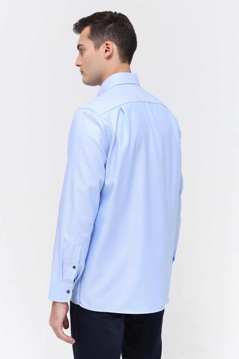Рубашка Casa Moda голубая приталенная