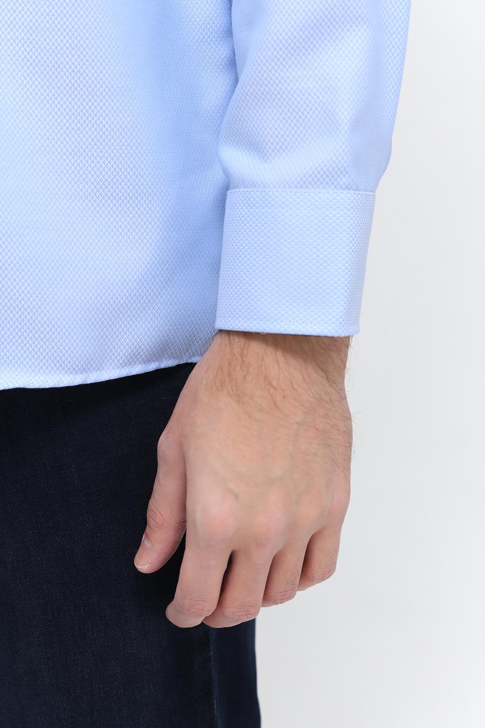 Рубашка Casa Moda голубая приталенная