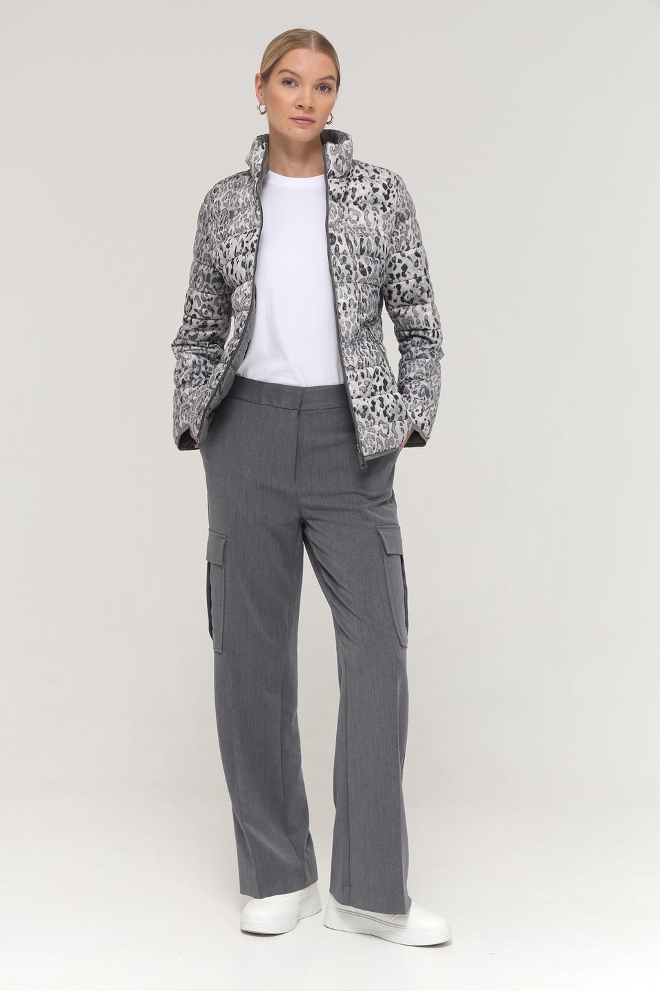 Куртка Lebek с леопардовым принтом