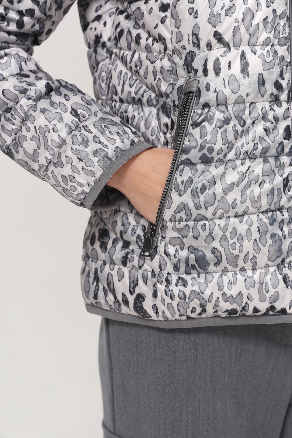 Куртка Lebek с леопардовым принтом