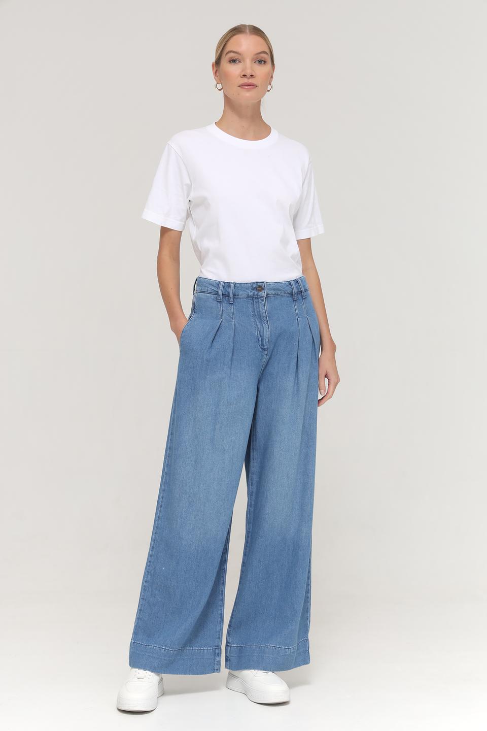 Джинсы клеш Rich and Royal голубые