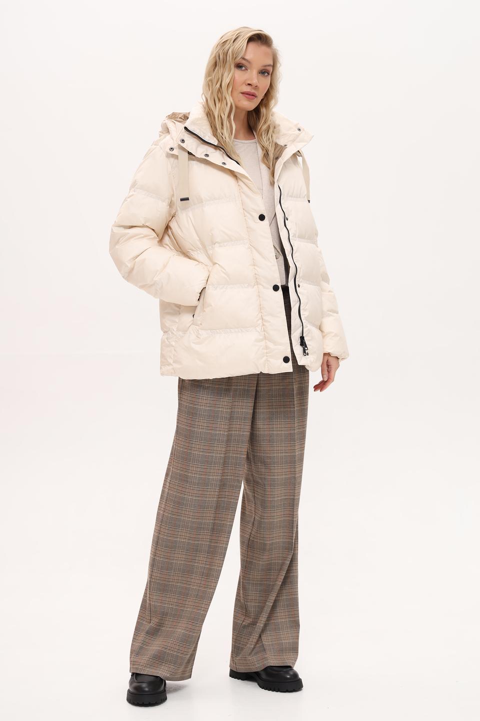Куртка White Label стеганая бежевая