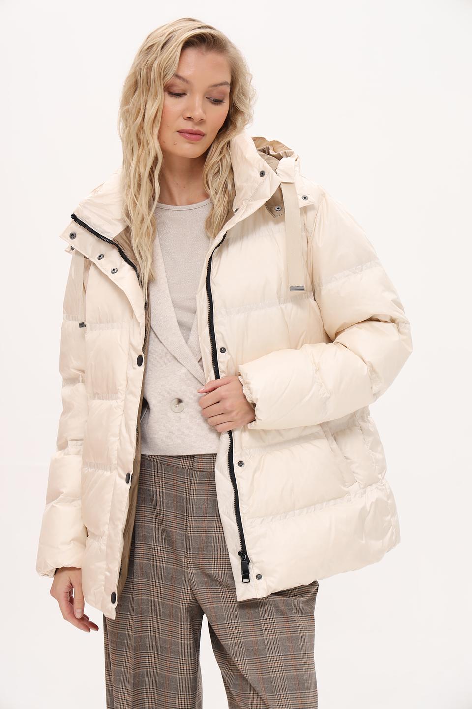 Куртка White Label стеганая бежевая