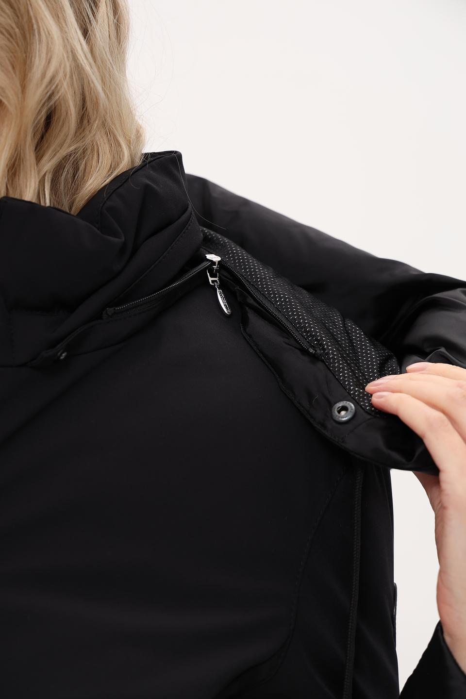 Пальто Milestone чёрное стеганое