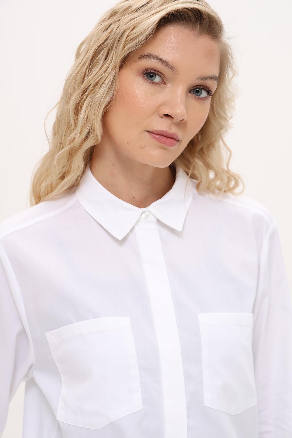 Рубашка Olsen приталенная белая