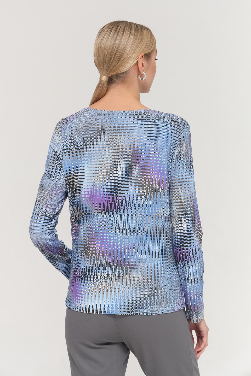 Футболка Barbara Lebek с принтом голубой