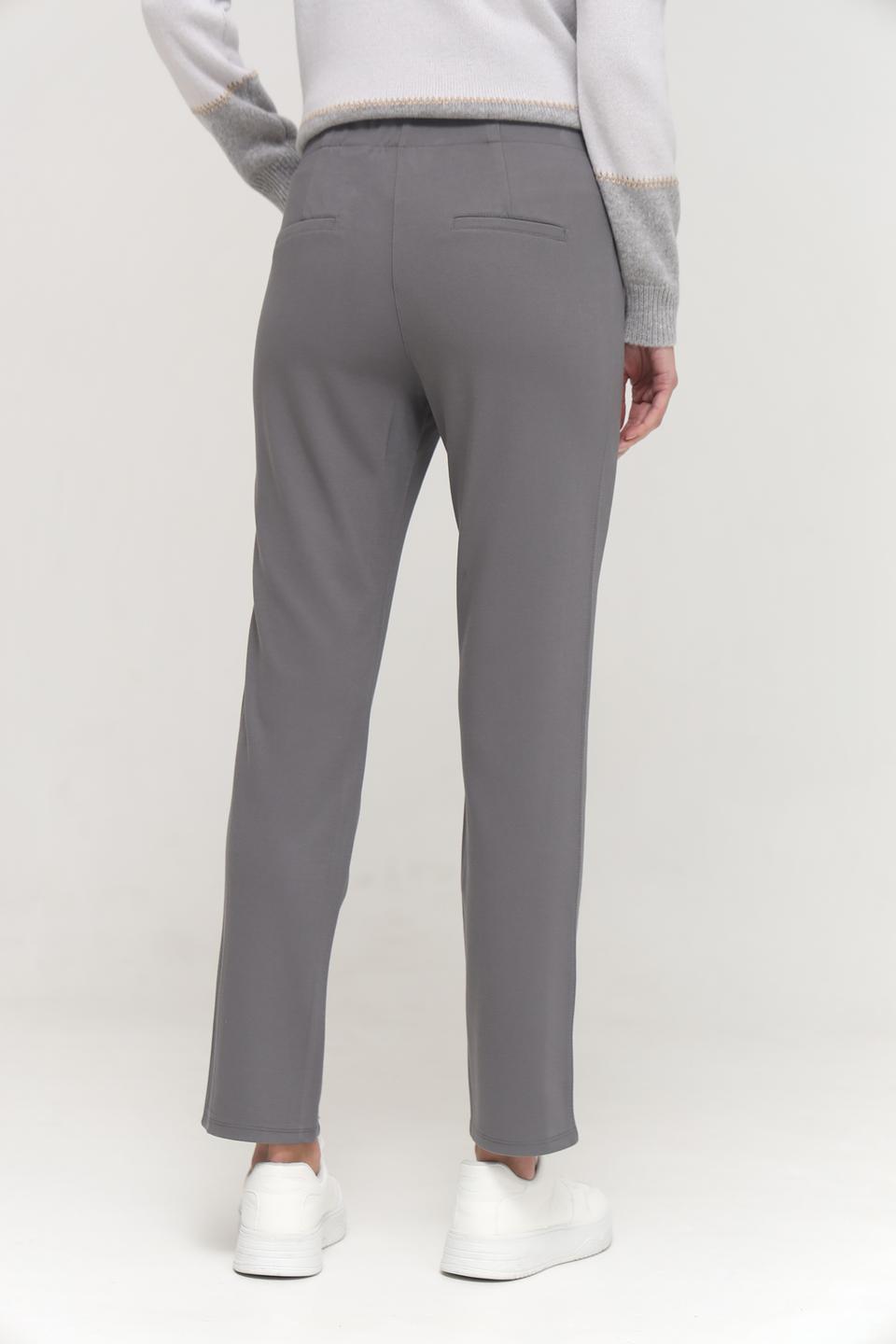 Брюки Lebek серые с манжетами