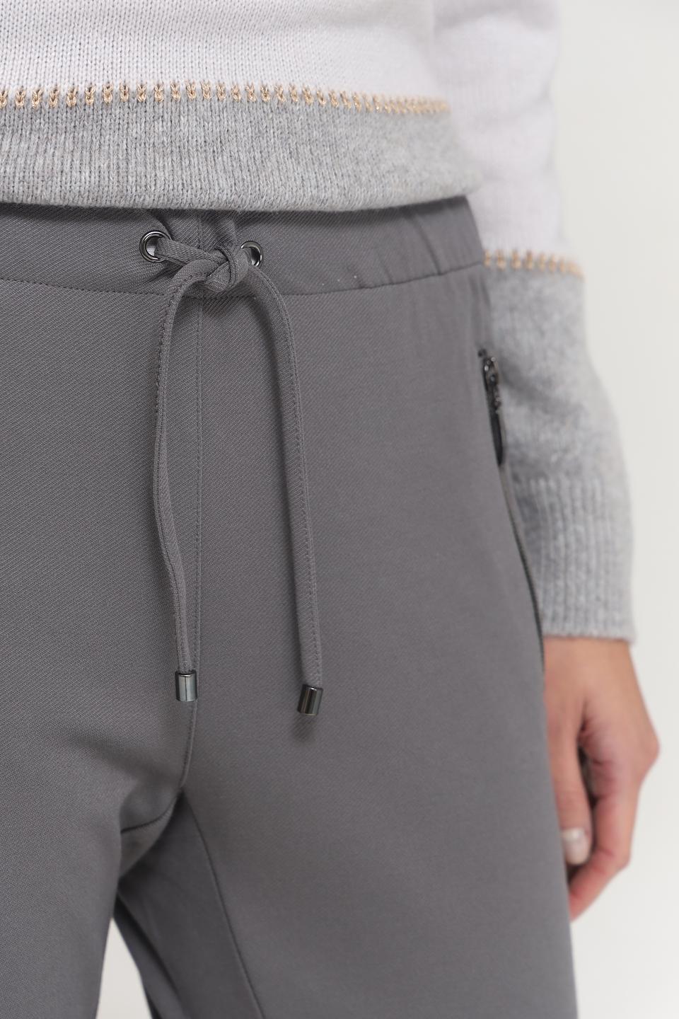 Брюки Lebek серые с манжетами