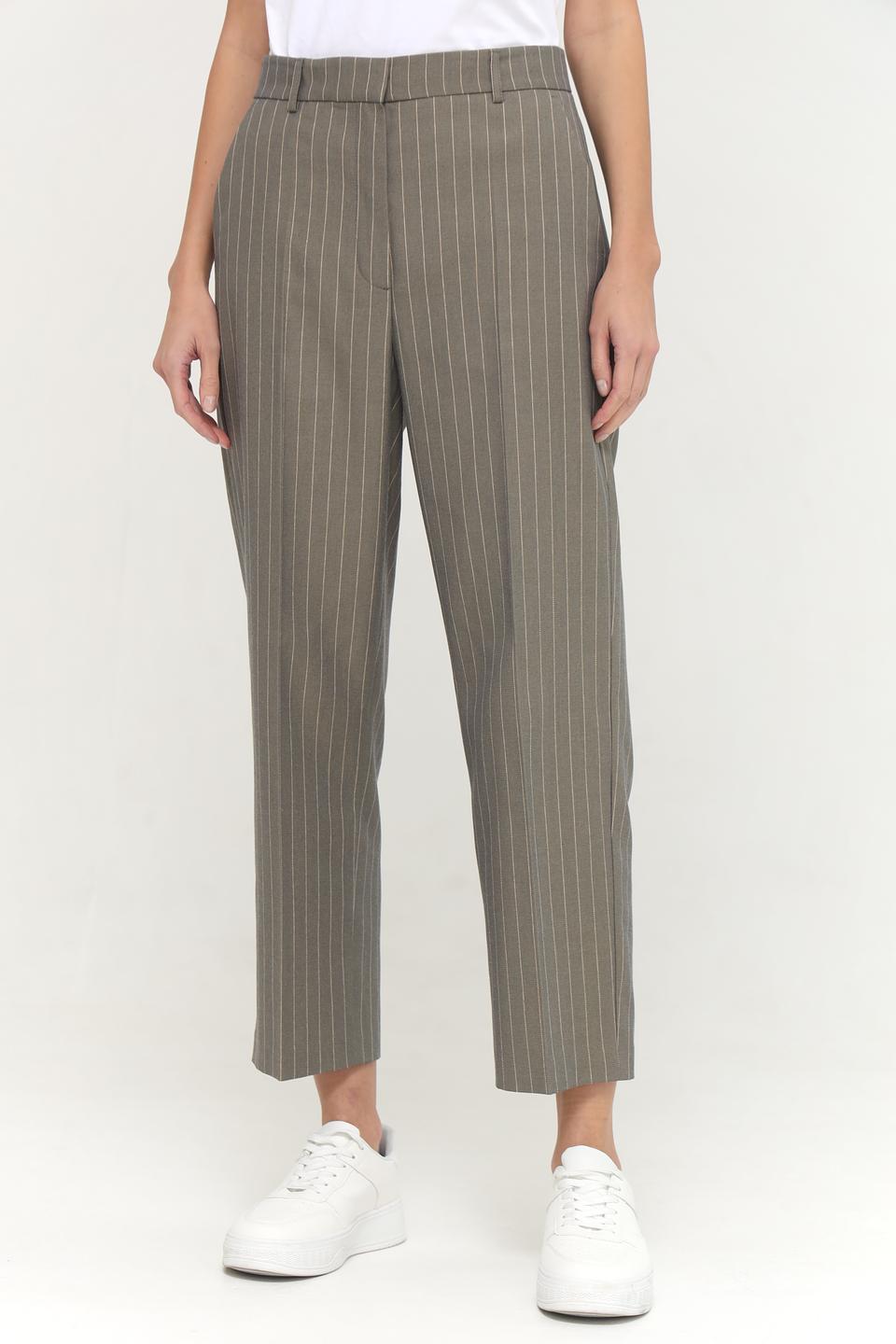 Брюки Taifun в полоску хаки