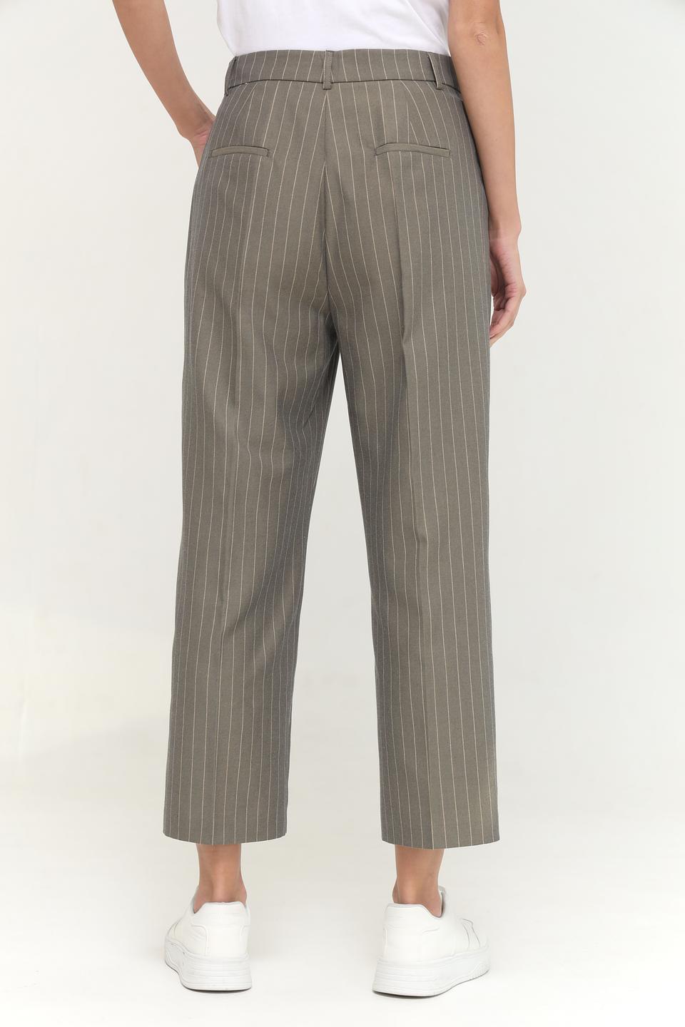 Брюки Taifun в полоску хаки
