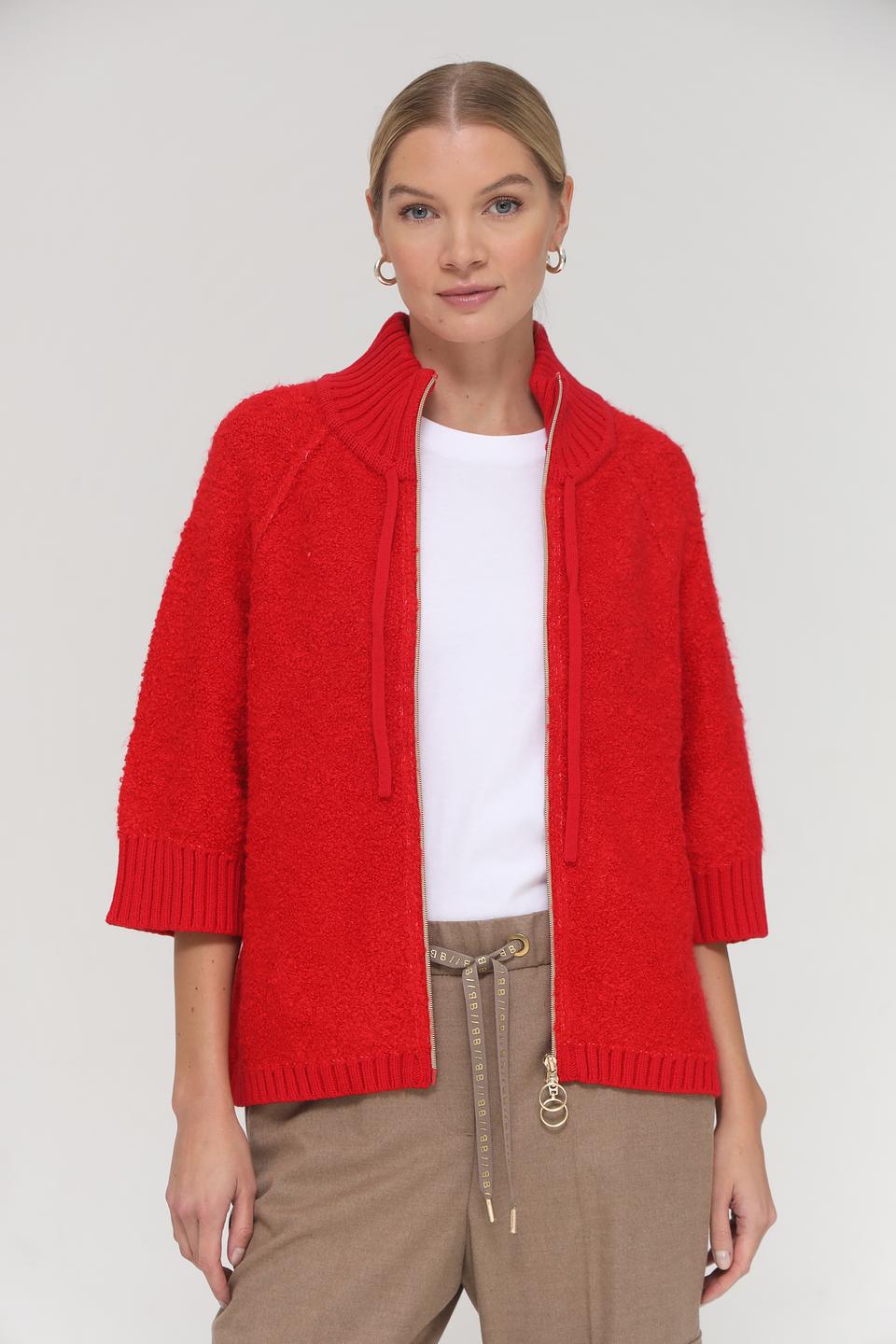 Жакет Bianca с молнией красный