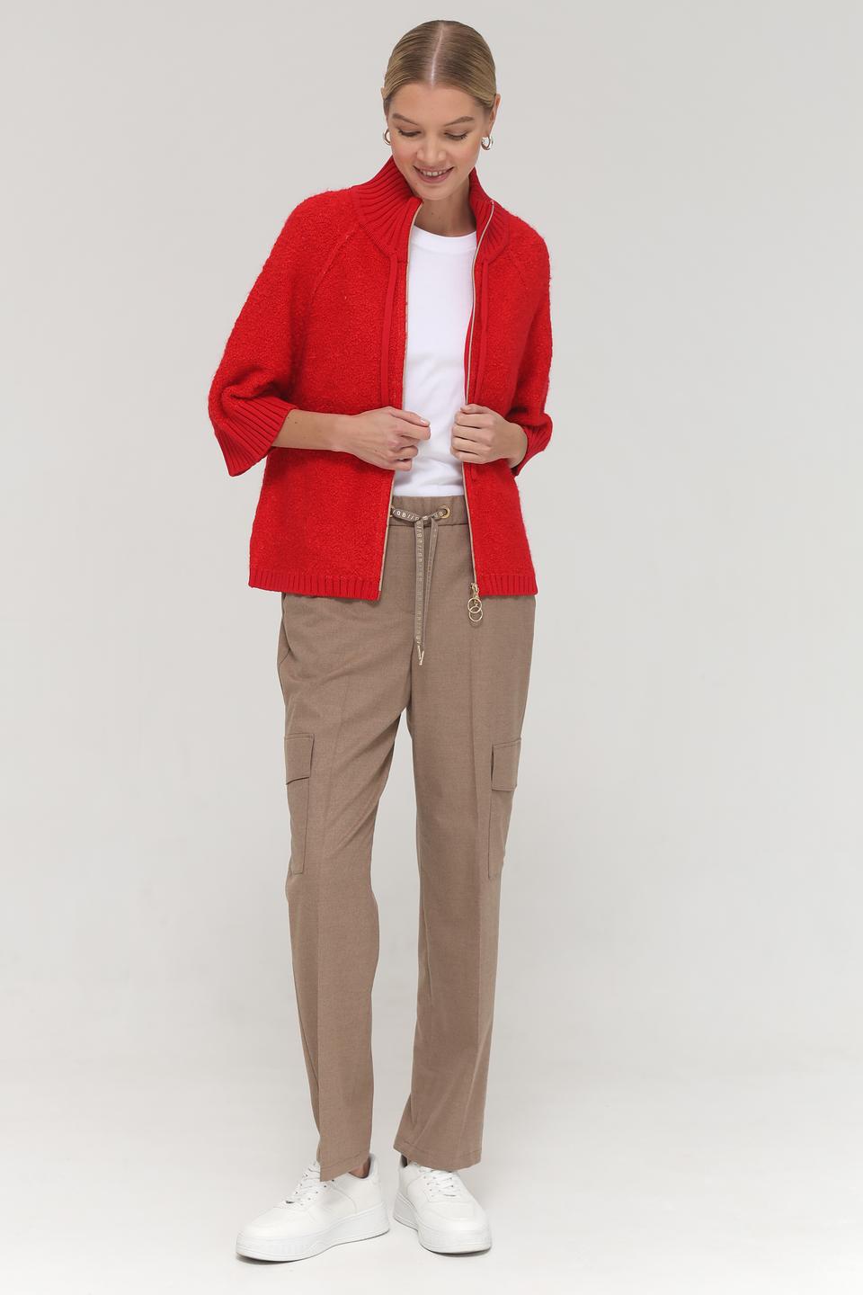 Жакет Bianca с молнией красный