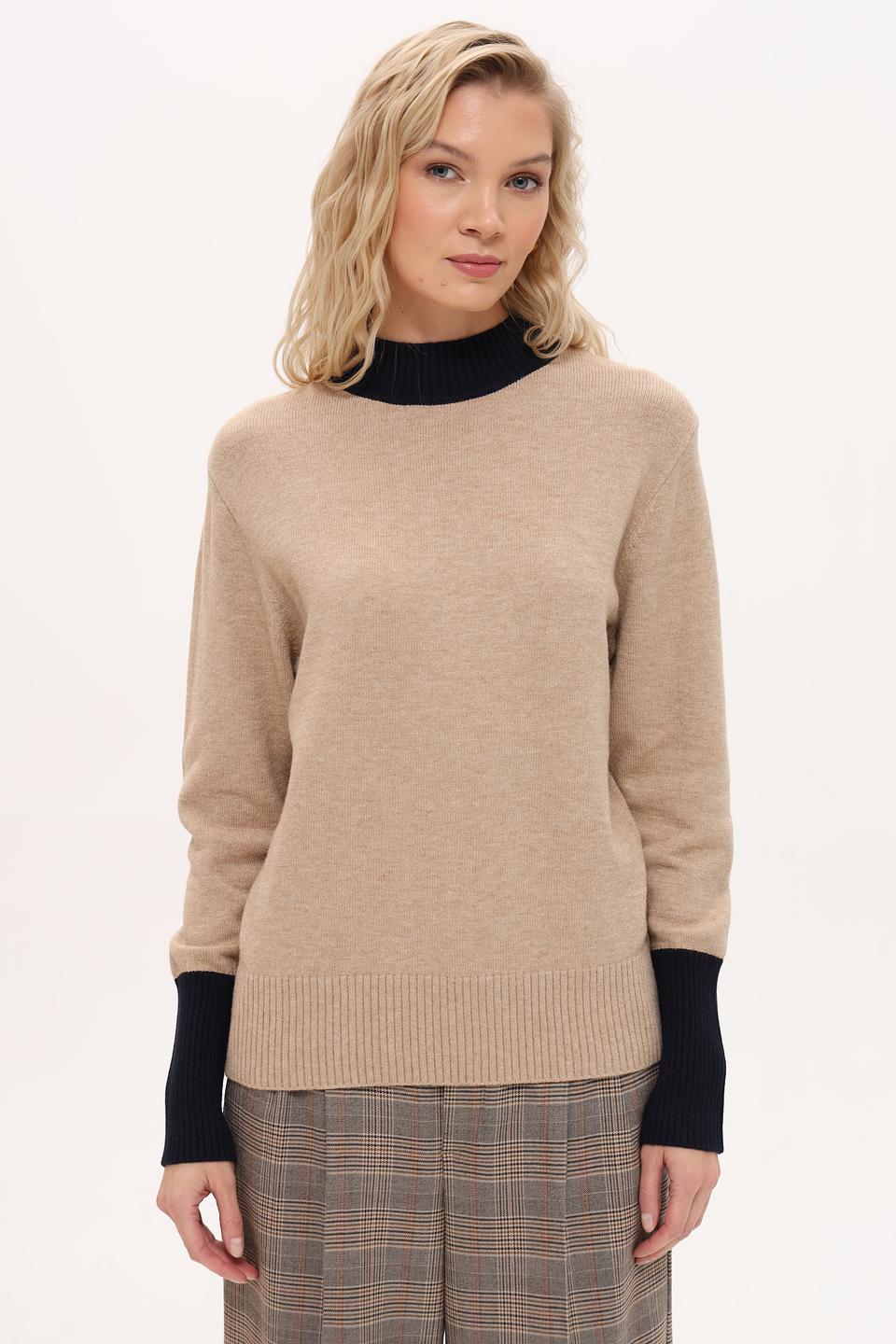 Пуловер Frank Walder с черной отделкой