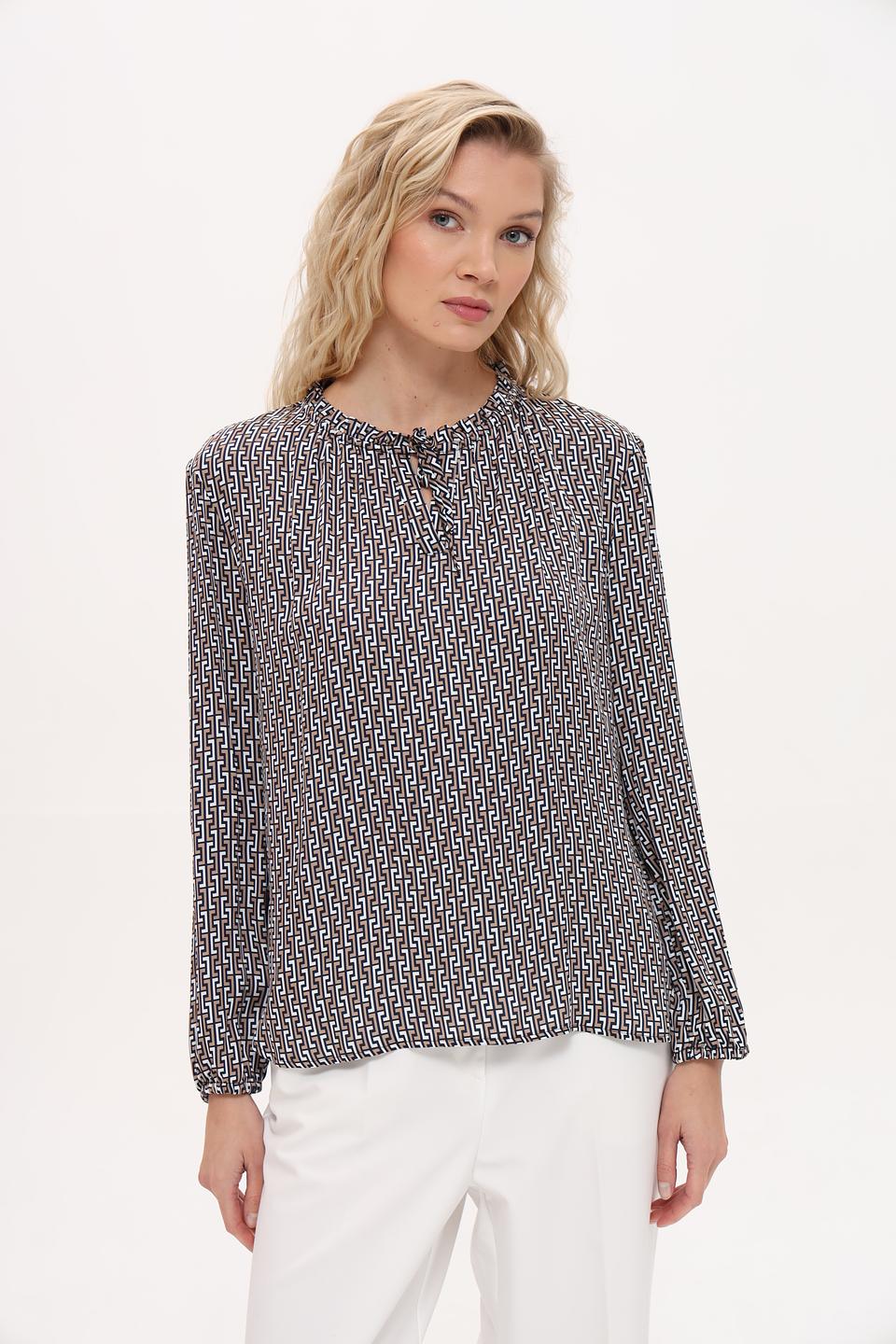 Блуза Frank Walder в геометрический принт