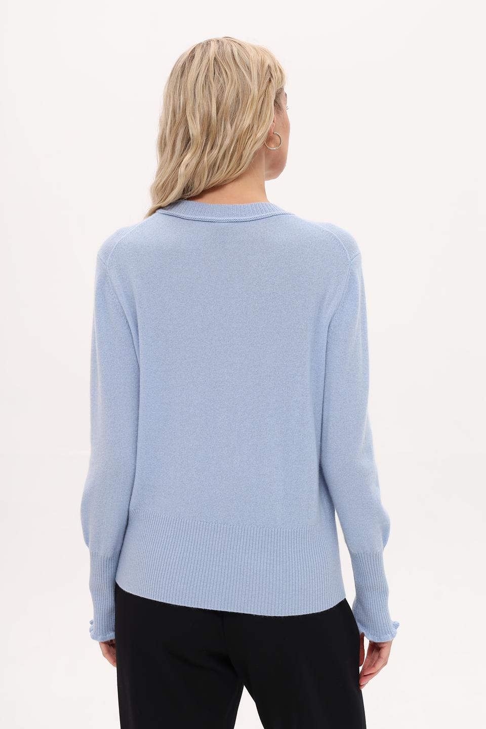 Пуловер Marc Cain кашемир голубой