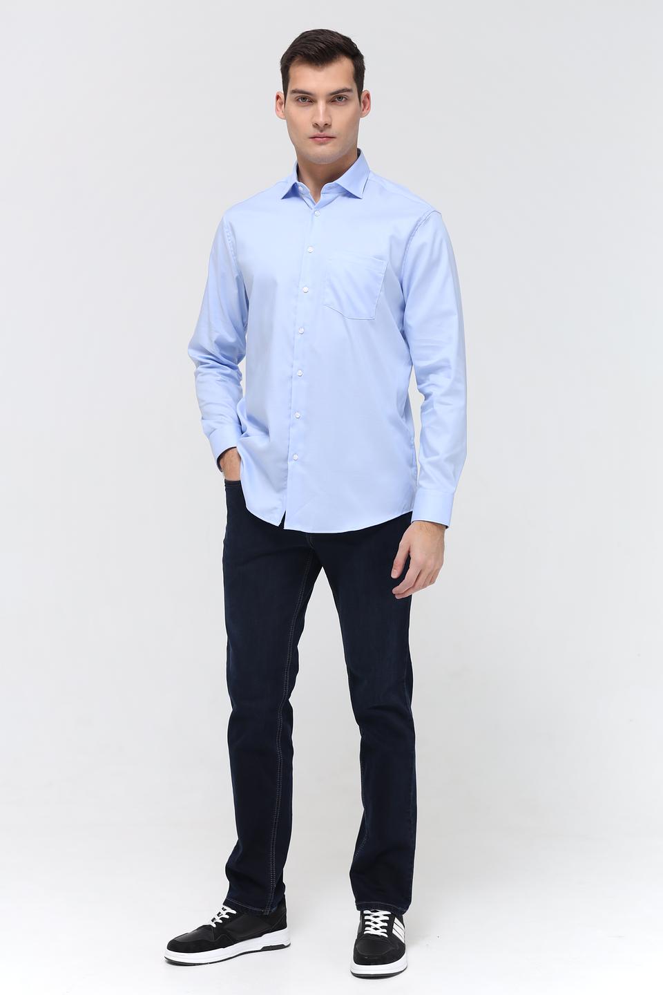 Рубашка Seidensticker голубая