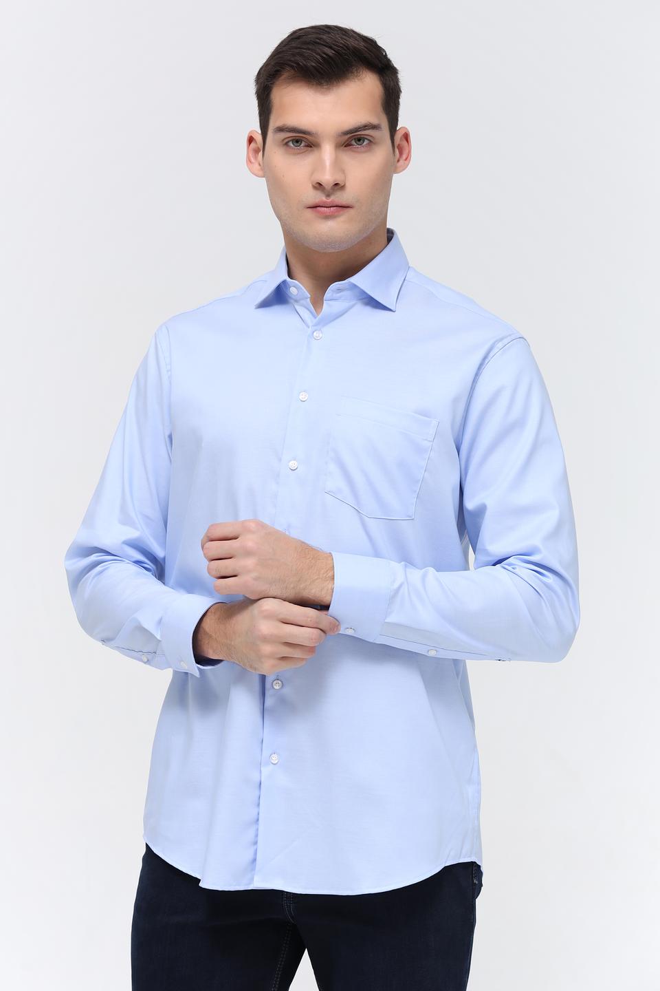 Рубашка Seidensticker голубая