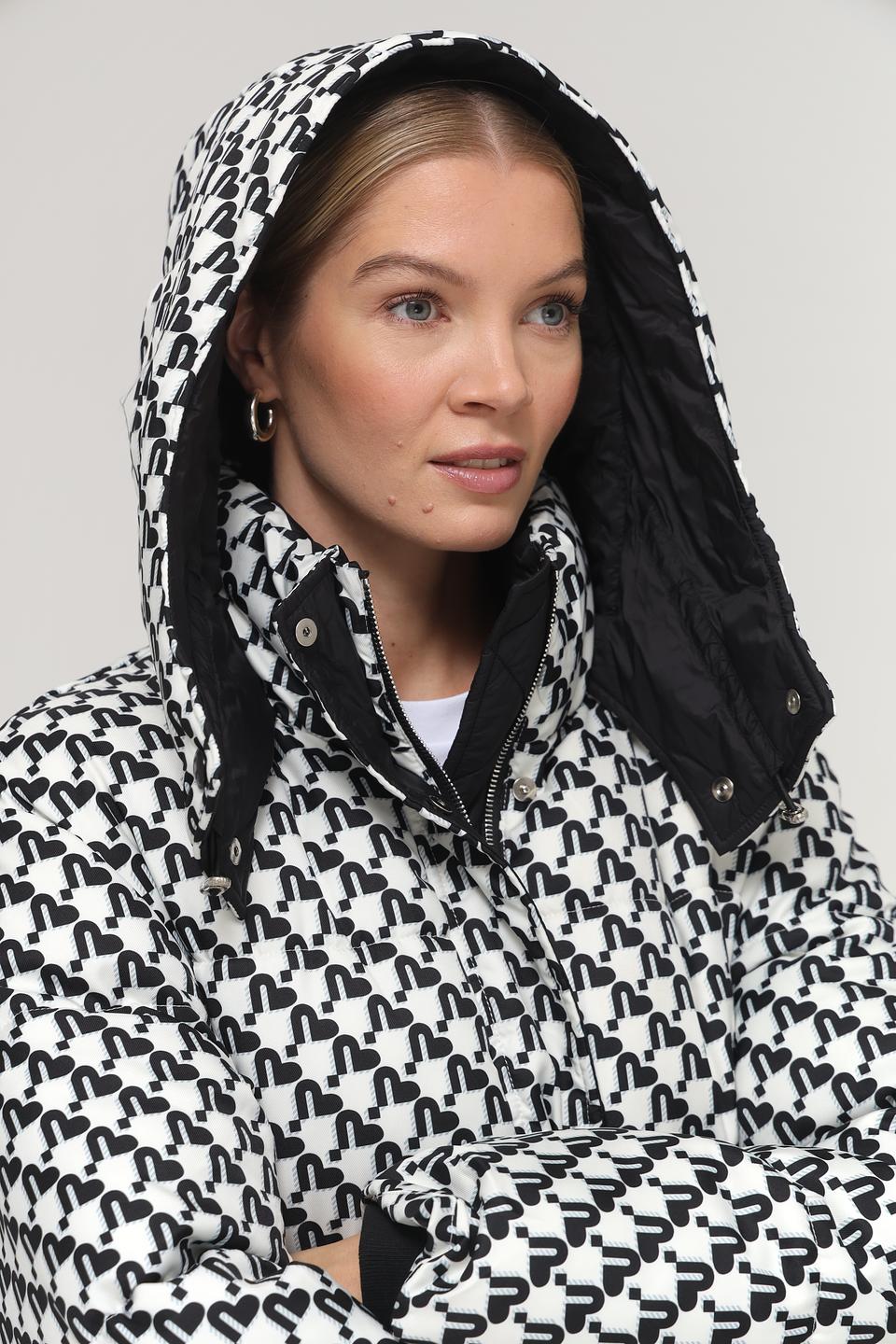 Куртка Electra style в клетку чёрно-белая