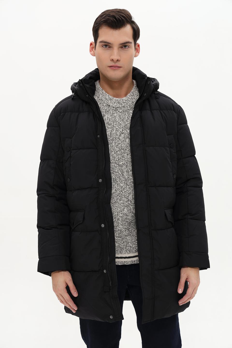 Пальто Lerros стеганое чёрное