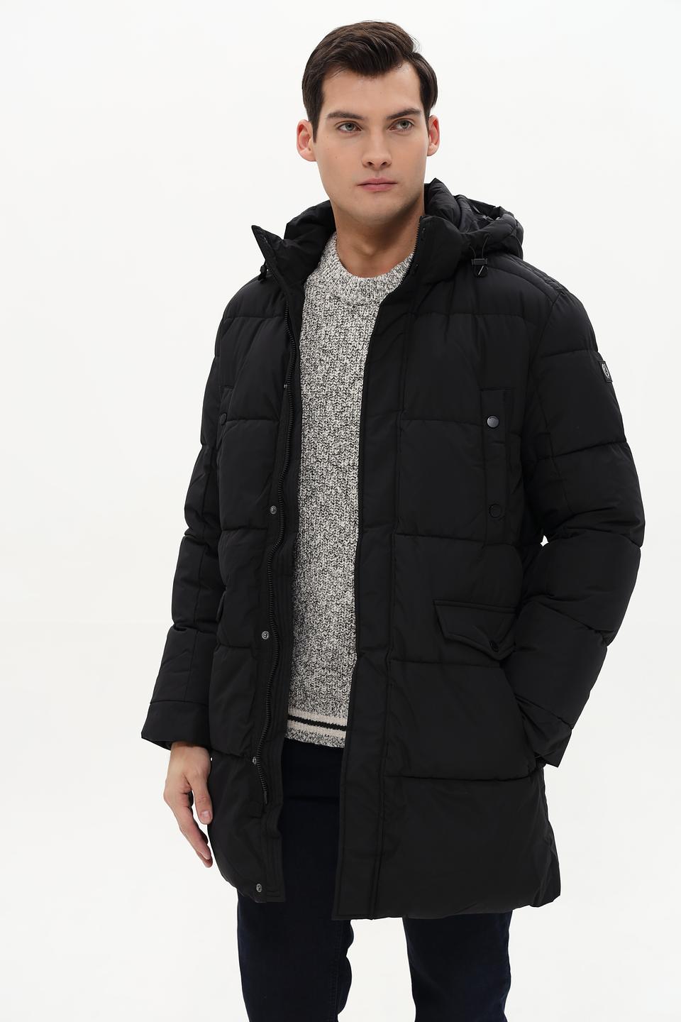 Пальто Lerros стеганое чёрное