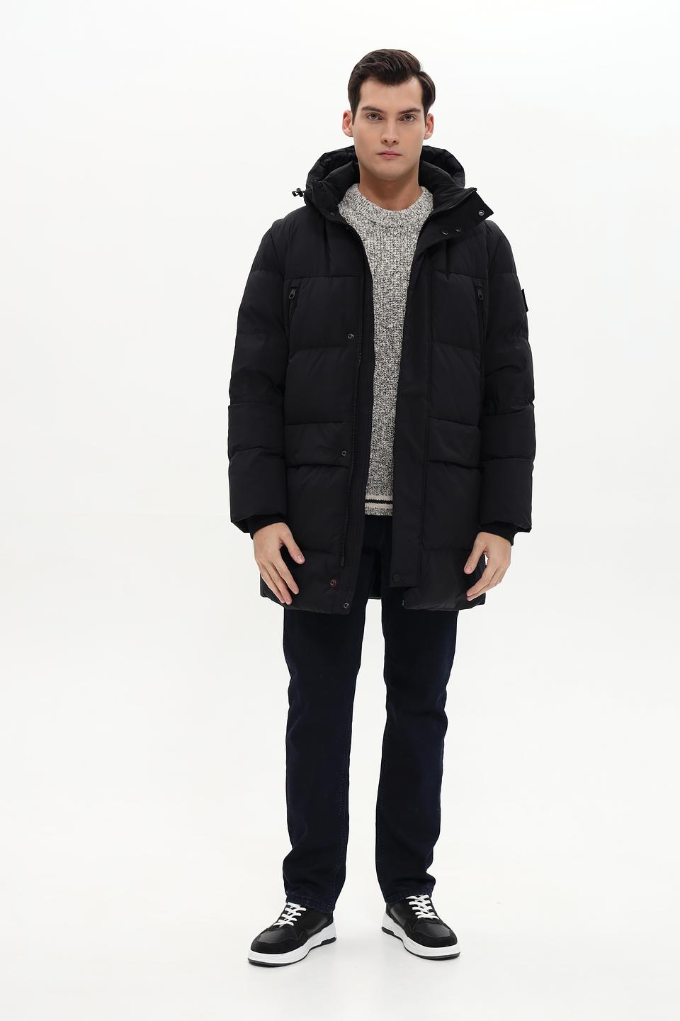 Пальто Tom Tailor чёрное стеганое