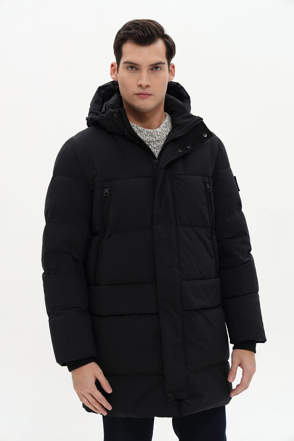 Пальто Tom Tailor чёрное стеганое