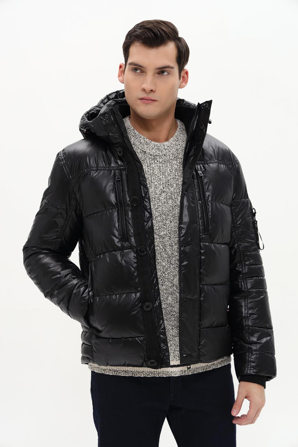 Куртка Tom Tailor стеганая чёрная