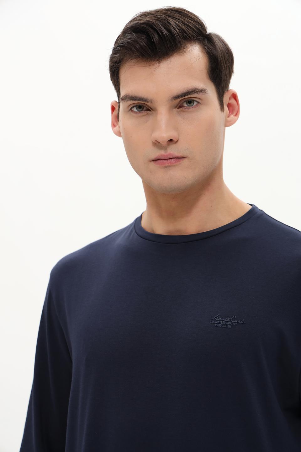 Лонгслив Monte Carlo тёмно-синий