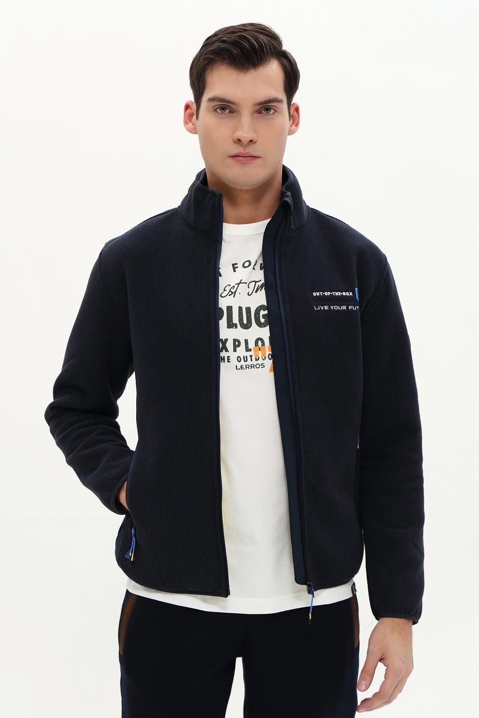 Кардиган Granchio мужской тёмно-синий