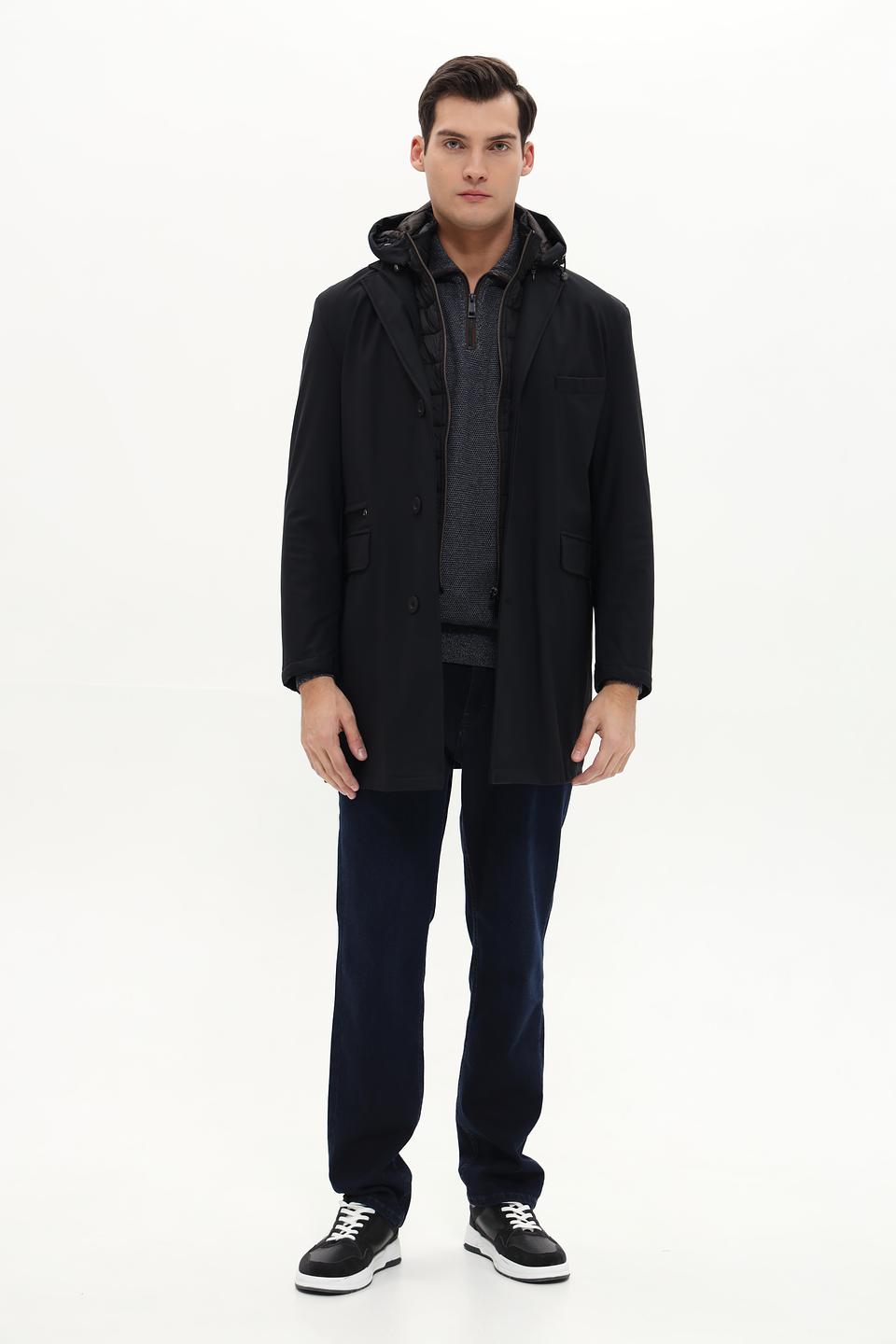 Куртка Bugatti чёрная приталенная