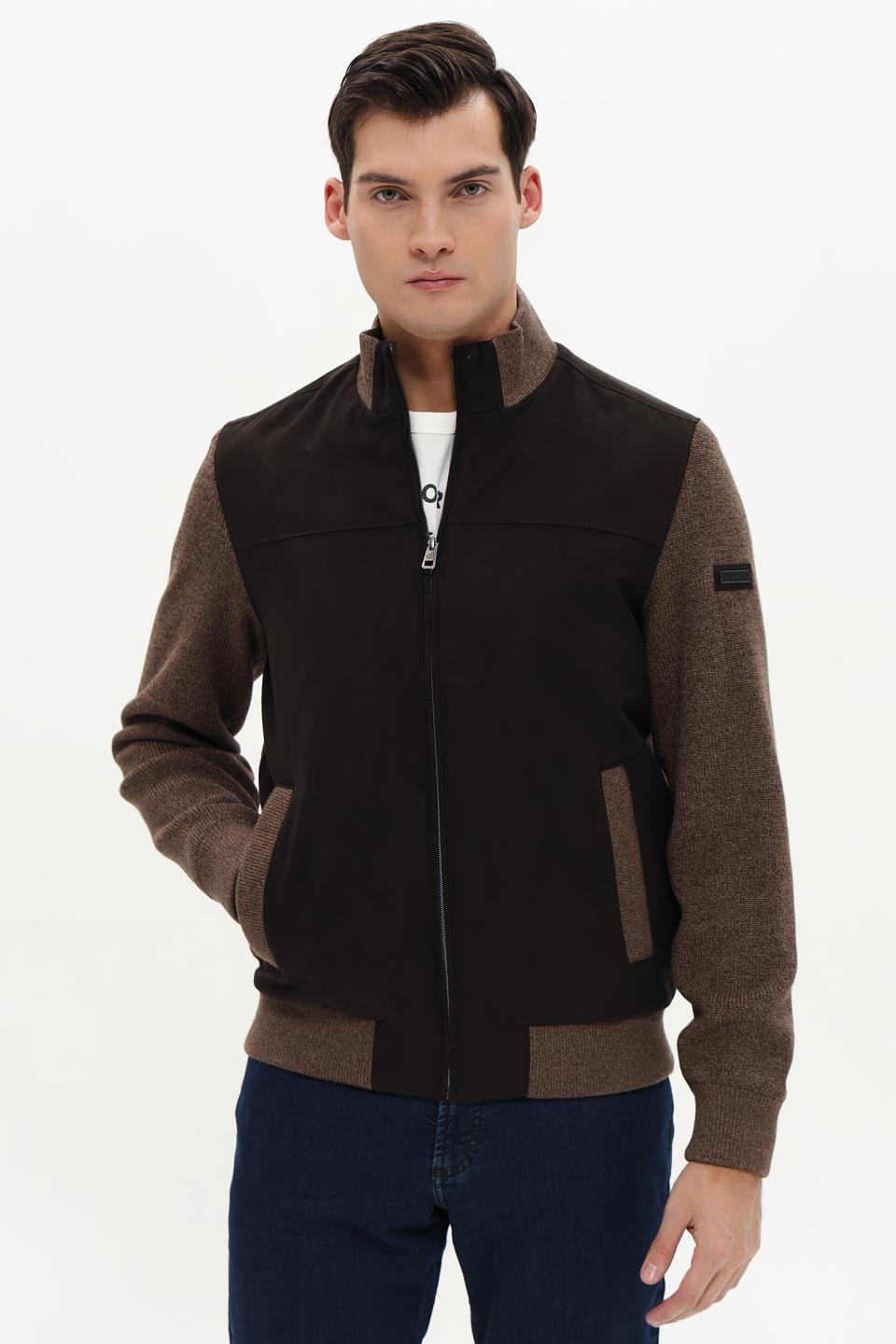 Ветровка Bugatti комбинированная коричневая