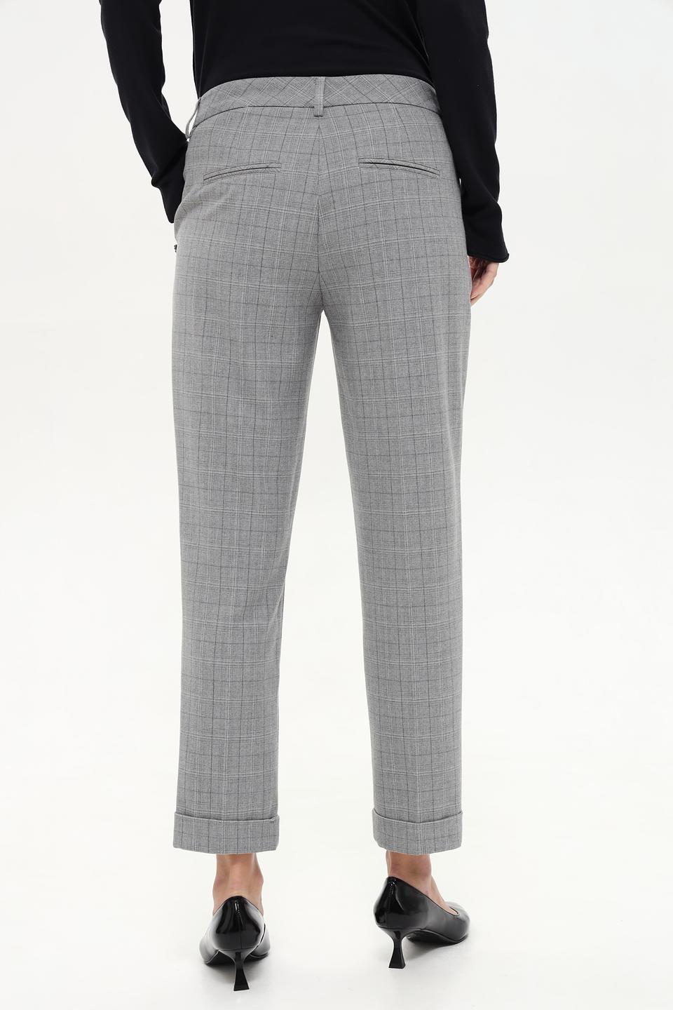 Брюки Anna Montana в клетку серые