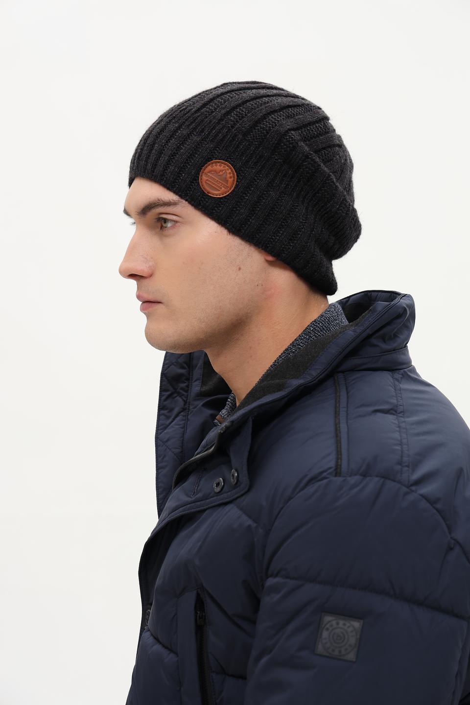 Шапка Marhatter мужская чёрная