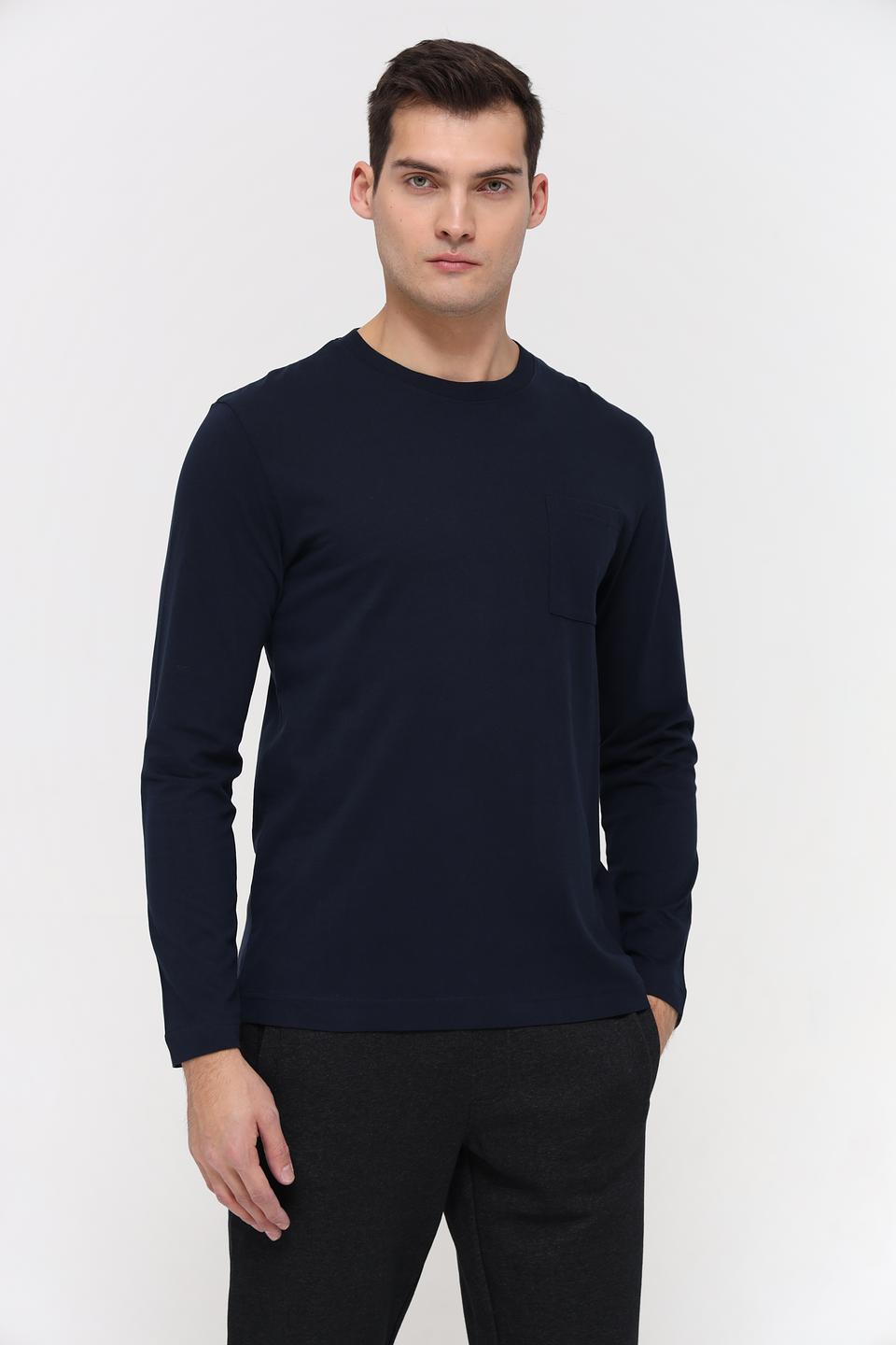 Лонгслив Tom Tailor темно-синий