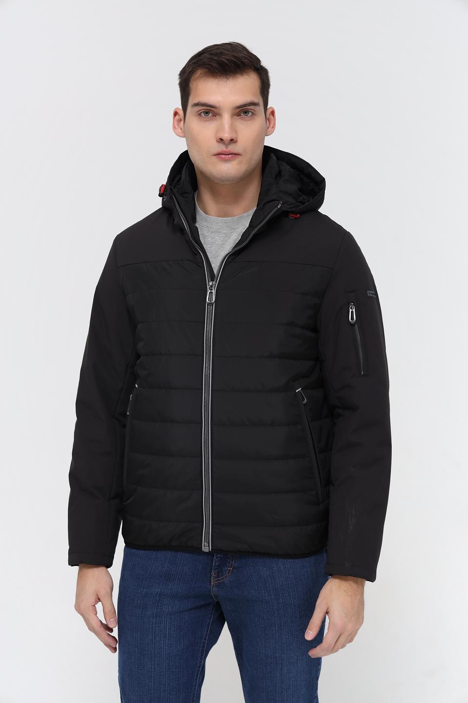 Куртка Bugatti стеганая чёрная